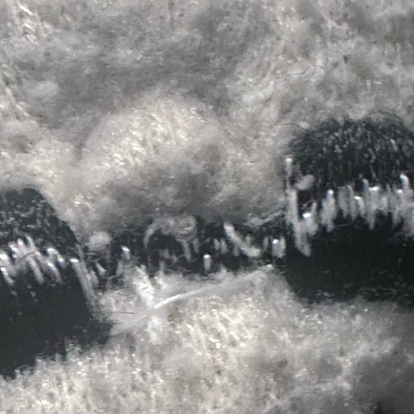 Vintage Disney Fleece Sweatshirt 3/4 Zip Tigger Embroidered Hoodie Beige M - Picture 9 of 10